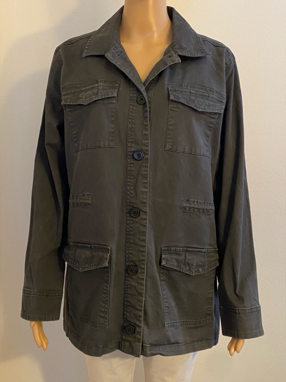 Women’s Lucky 🍀 Brand Los Angeles, Calif Long Sleeve Front Button Utility Jacket